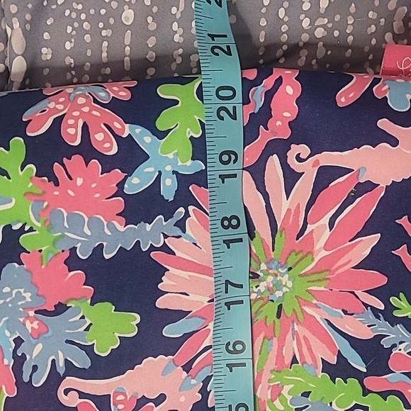 Lilly PULITZER Floral Pink Blue Waterproof Insulated Lunch Tote Bag Travel* - Picture 8 of 9